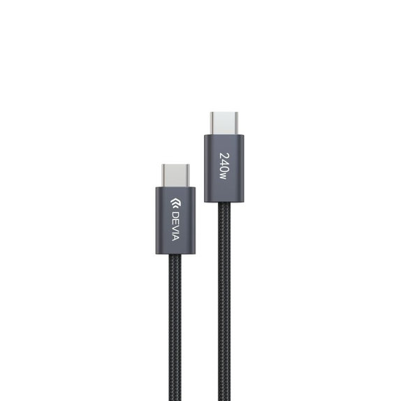 Câble USB-C / USB-C Extreme Speed, PD 240W, 2m, noir, Devia