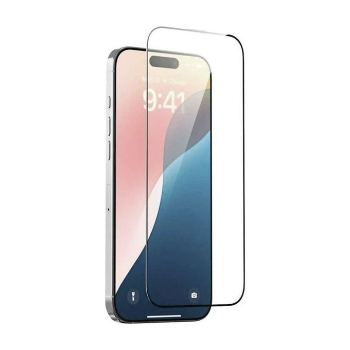 Verre trempé FullCover avec applicateur pour iPhone 17 Pro Max, Devia