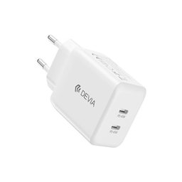 Adaptateur de charge Ultra7, 2x USB-C, PD 45W, blanc, Devia