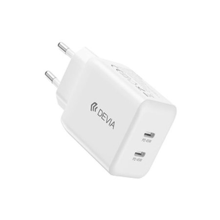 Adaptateur de charge Ultra7, 2x USB-C, PD 45W, blanc, Devia