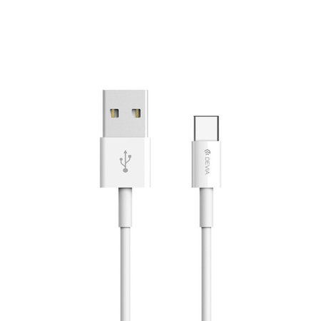 Câble USB / USB-C Smart, 2.1A, 1m, blanc, Devia