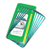 Adhésif d’étanchéité vitre arrière pour iPhone 15 Plus, 2UUL BA15PS, (5pcs)