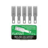 Lames pour retrait de colle Underfill, coupe plate, 2UUL DA28, 5 pcs/pack