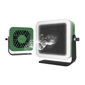 Extracteur de fumée et ventilateur de refroidissement avec éclairage LED, 2UUL DA98