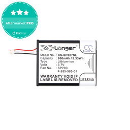 Batterie pour Sony PSP E1000, E1002, E1004, E1008, 900mAh, Li-Ion, 3.7V, SP70C, HQ