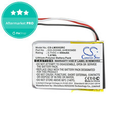 Batterie pour Logitech MX Master, 450mAh, Li-Pol, 3.7V, AHB303450, HQ