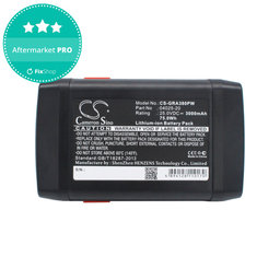 Batterie pour Gardena 380 Li, 8838, 3000mAh, Li-ion, 25V, 04025-20, HQ
