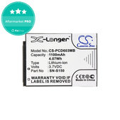 Batterie pour Philips SCD 603, 1100mAh, Li-ion, 3.7V, SN-S150, HQ
