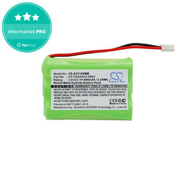 Batterie pour Audioline Baby Care V100, 900mAh, Ni-MH, 3.6V, GP100AAAHC3BMJ, HQ
