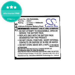 Batterie pour Pax myPOS D200, D200T, IS275, D200, 1800mAh, Li-Pol, 3.7V, IS057, HQ