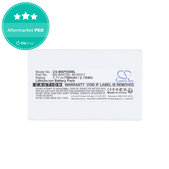 Batterie pour Cipherlab 8300-L, Metrologic MK5502, 750mAh, Li-Ion, 3.7V, BA-80S700, HQ