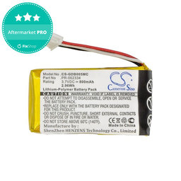 Batterie pour GoPro Hero +, 800mAh, Li-Polymer, 3.7V, PR-062334, HQ