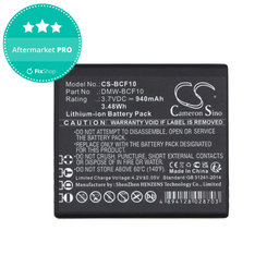Batterie pour Panasonic Lumix DMW-BCF10, 940mAh, Li-Ion, 3.7V, DMW-BCF10, HQ