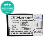 Batterie pour Garmin E1, E2, Garmin Virb Elite, 2200mAh, Li-Ion, 3.7V, 010-11599-00, HQ