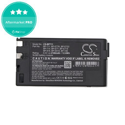 Batterie pour Canon E06, Canon E07, 2100mAh, Ni-MH, 6V, BP-711, HQ