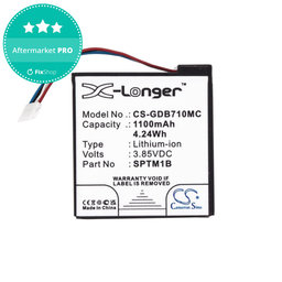 Batterie pour Gopro Hero 7 Silver, White, 1100mAh, Li-Ion, 3.85V, SPTM1B, HQ