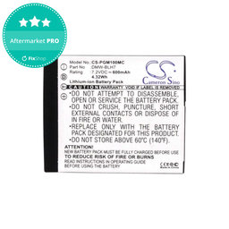 Batterie pour Panasonic Lumix DMC, 600mAh, Li-Ion, 7.2V, DMW-BLH7, HQ