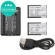 2 batteries avec chargeur pourSony Cyber-shot DSC-RX100, Cyber-shot DSC-WX300B, 1150mAh, Li-Ion, 7.4V, NP-BX1, HQ
