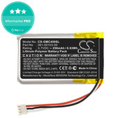 Batterie pour Garmin DashCam 45, DashCam 46, DashCam 55, DashCam 56, DashCam 66, 250mAh, Li-Pol, 3.7V, 361-00103-00, HQ