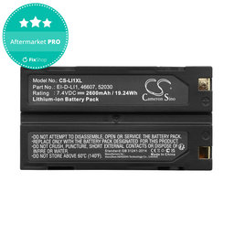 Batterie pour BCI Capnocheck II Capnograph, 2600mAh, Li-Ion, 7.4V, MCR1821J/1-H, HQ