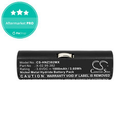 Batterie pour Heine Ophthalmoscope Beta 200, 1000mAh, Ni-MH, 3.6V, X-02.99.382, HQ