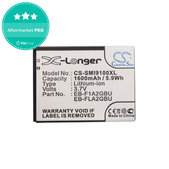 Batterie pour Samsung i9100, Galaxy S II, 1600mAh, Li-Ion, 3.7V, EB-F1A2GBU, HQ