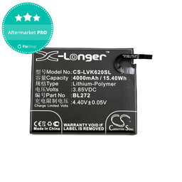 Batterie pour Lenovo K6 Power, 4000mAh, Li-Pol, 3.85V, BL272, HQ