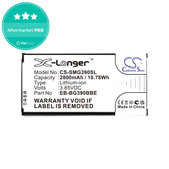 Batterie pour Samsung Galaxy Xcover 4, 4S, 2800mAh, Li-Ion, 3.85V, EB-BG390BBE, HQ