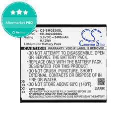 Batterie pour Samsung Galaxy J3, 2400mAh, Li-Ion, 3.8V, EB-BG530BBC, HQ