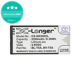 Batterie pour Nokia Lumia 730, 2200mAh, Li-Ion, 3.8V, BL-T5A, HQ