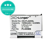 Batterie pour Fujitsu Siemens Loox N560, N520, N500, 420, 410, 1250mAh, Li-Ion, 3.7V, PL400MB, HQ