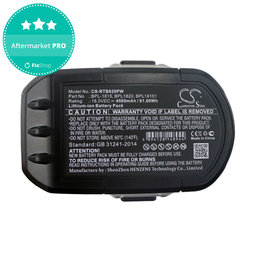 Batterie pour Ryobi 18V ONE+, 4500mAh, Li-Ion, 18V, RB1820C, RB18L25, RB1840X, RB1850X, RB18L50, HQ