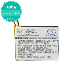 Batterie pour GoPro Wifi Remote, 350mAh, Li-Pol, 3.7V, YD362937P, HQ