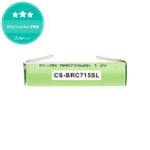 Batterie pour Philips Norelco QC5055, Braun FreeControl 1715, 700mAh, Ni-MH, 1.2V, 4HGAE-LFU, HQ