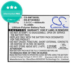 Batterie pour Samsung Galaxy Tab Active 2 8.0, 4050mAh, Li-Pol, 3.8V, EB-BT365BBU, HQ