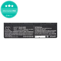 Batterie pour Dell Latitude E7240, 7250, 12, 6000mAh, Li-Pol, 7.4V, VFV59, HQ