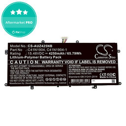 Batterie pour Asus Zenbook 13, Zenbook 14, 4250mAh, Li-Pol, 15.48V, C41N1904, HQ