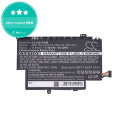 Batterie pour Lenovo ThinkPad Yoga 12, Yoga S1, 3150mAh, Li-Pol, 14.8V, 45N1704, HQ
