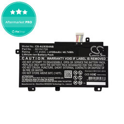 Batterie pour Asus TUF 504, 505, 554, 656, FX504, Tuf Gaming A15, 4100mAh, Li-Ion, 11.4V, B31N1726, HQ