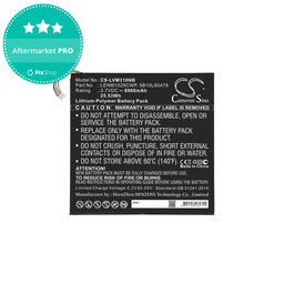 Batterie pour Lenovo Miix 300, Miix 310, 6900mAh, Li-Pol, 3.7V, LENM1029CWP, HQ