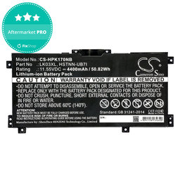 Batterie pour HP Pavilion X360 15-CR0001NM, 4400mAh, Li-Ion, 11.55V, LK03XL, HQ