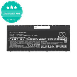 Batterie pour Fujitsu Lifebook E4411, E448, E458, 3450mAh, Li-Pol, 14.4V, FPB0338S, HQ