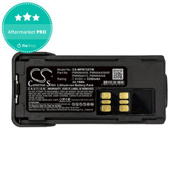 Batterie pour Motorola DP2600, 4000, 4600, 4800, XPR3000, XPR3300, 3350mAh, Li-Ion, 7.4V, PMNN4409, HQ