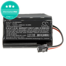 Batterie pour Ecovacs D36, DA60, DA611, DB35, TCR360, 2600mAh, Li-Ion, 10.8V, ZJ1450, HQ