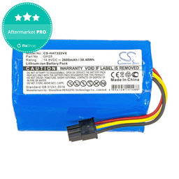Batterie pour Fomt R620c, Haier T322, J300s, Liectroux DH860, TCL S15, Tomefon, 2600mAh, Li-Ion, 14.8V, GH28, HQ