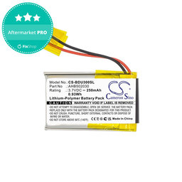 Batterie pour Bosch Bdu3xx, Bosch Intuvia Display, 250mAh, Li-Pol, 3.7V, 502030, HQ