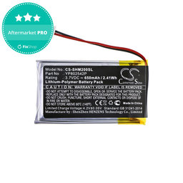 Batterie pour Sena SMH-10s, SMH-20s, 650mAh, Li-Pol, 3.7V, YP802542P, HQ