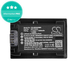 Batterie pour Sony FDR-AX33, 40, 45, 53, 60, 700, P33, HDR-CX450, 625, 1030mAh, Li-Ion, 7.3V, NP-FV50A, HQ