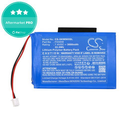 Batterie pour Satlink WS-6902, WS-6905, 3000mAh, Li-Pol, 7.4V, F03409, HQ