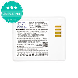 Batterie pour Arlo Pro, Arlo Pro 2, Netgear, 2200mAh, Li-Ion, 7.4V, A-1, HQ